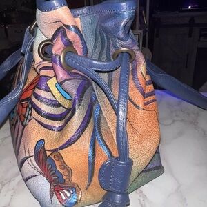 Blue Shoulder Bag with Elegant Design